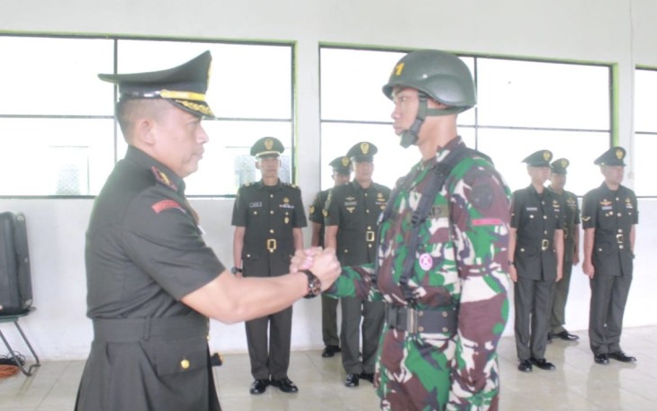 Danrindam IX/Udayana Kolonel Inf Wirawan Eko Prasetyo saat membuka pendidikan