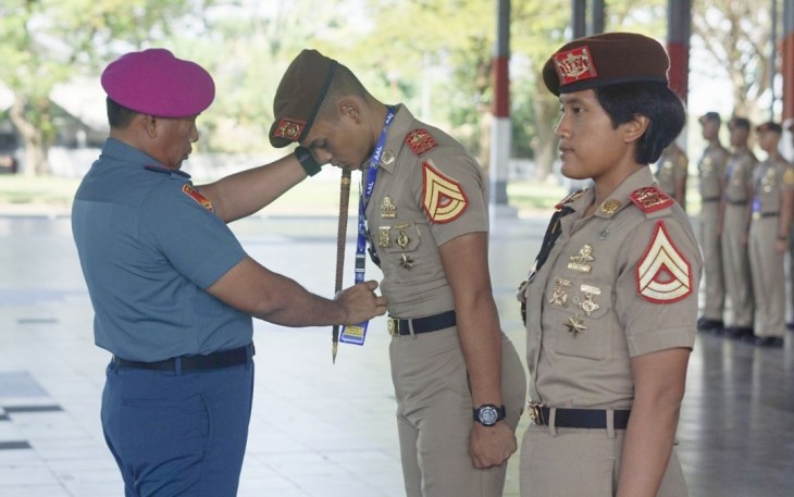 Gubernur AAL saat membuka Lattek Followership Taruna AAL