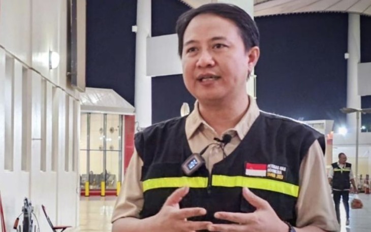 Dirjen Penyelenggaraan Haji dan Umrah Hilman Latief saat memberikan keterangan pers di Jakarta, Rabu (9/8)