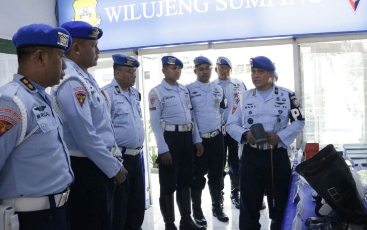 Binwaldas Pomau Lanud Husein Sastranegara Bandung, Senin (21/8)