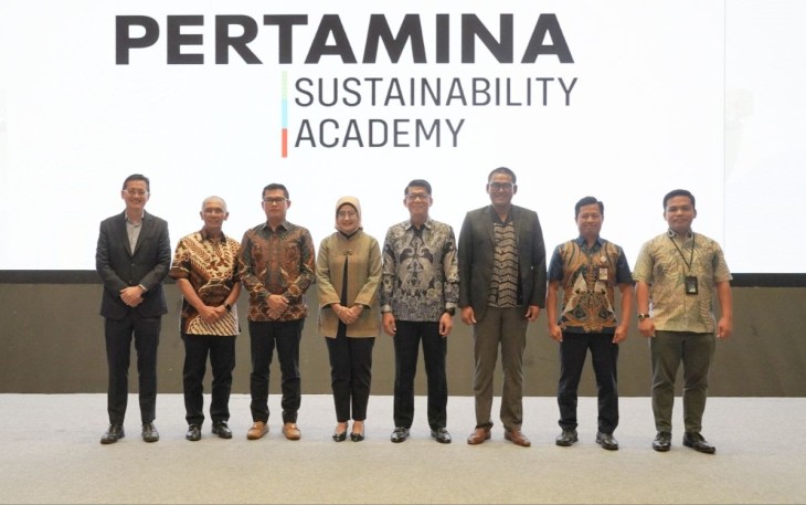 Dokumentasi: Jajaran pimpinan Pertamina Grup, Pertamina Foundation dan Universitas Pertamina dalam gelaran pembukaan Pertamina Sustainability Academy