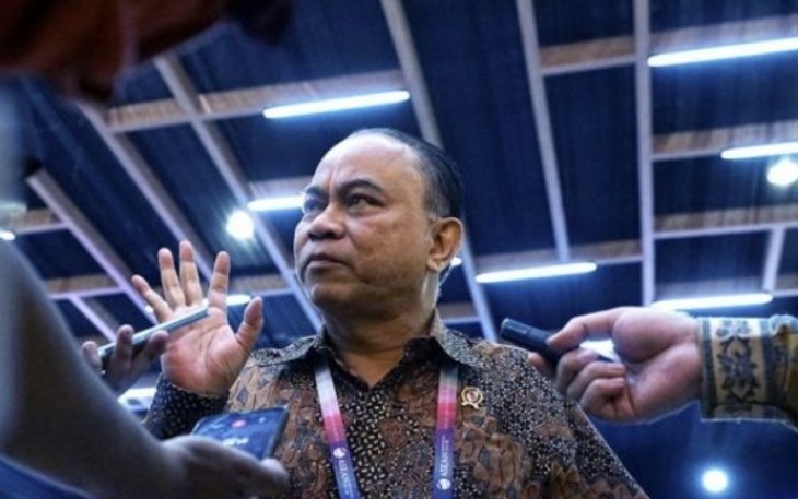 Menkominfo Budi Arie Setiadi saat memberikan keterangan pers di Jakarta, Kamis (28/9)