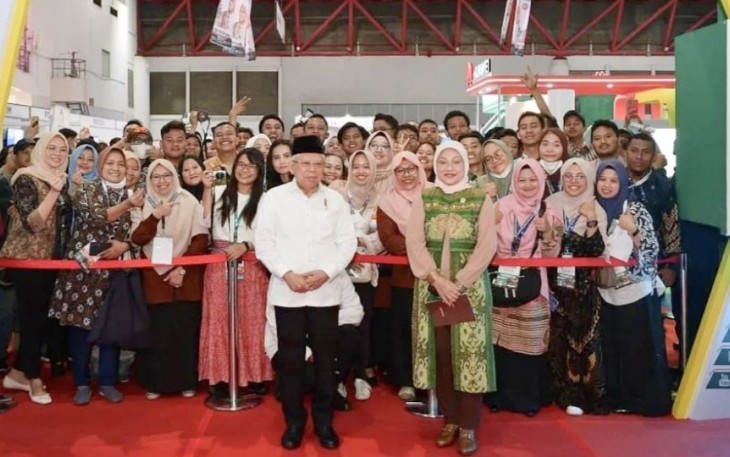 Wapres RI KH Ma'ruf Amin dalam Festival Pelatihan Vokasi 2023 di JIEXPO Kemayoran Jakarta, Jum'at (27/10)