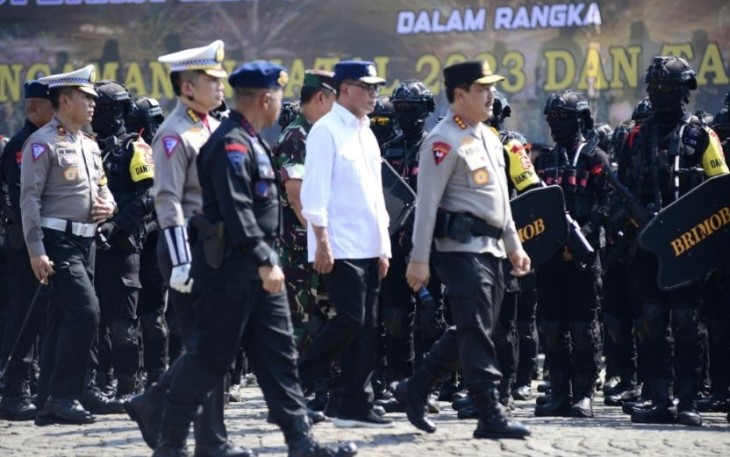 Apel Pengamanan Libur Nataru di Monas, Kamis (21/12)
