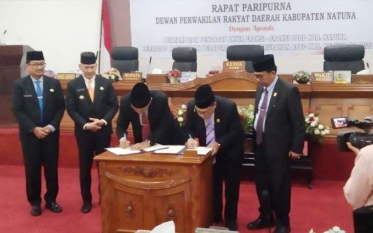 Rapat Paripurna Tentang Pendapat Fraksi Terhadap Rancangan APBDP Tahun Anggaran 2023