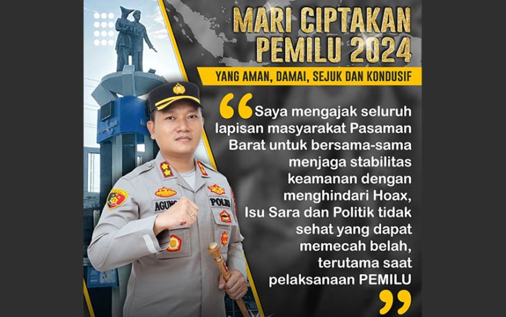 Satgas Humas Polres Pasbar Berikan Imbauan Kamtibmas Melalui Sarana Sosial Media