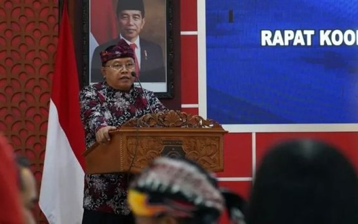 Walikota Blitar Santoso saat Berikan Sambutan di Acara Rakor Persiapan FKP Regsosek