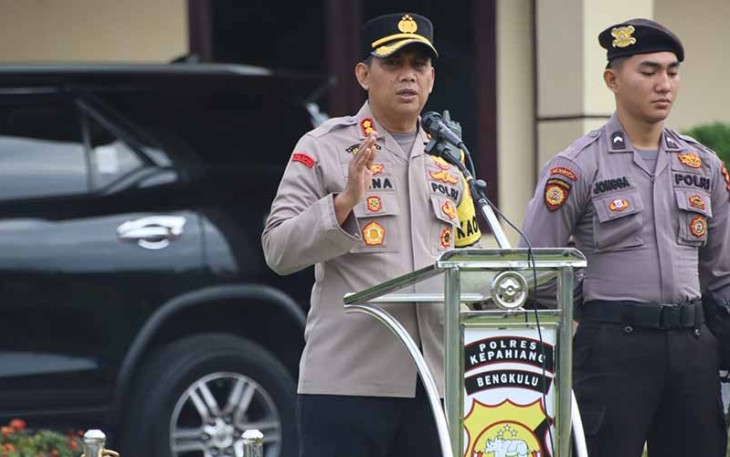 Sat Samapta Polres Kepahiang Laksanakan Latihan Dalmas