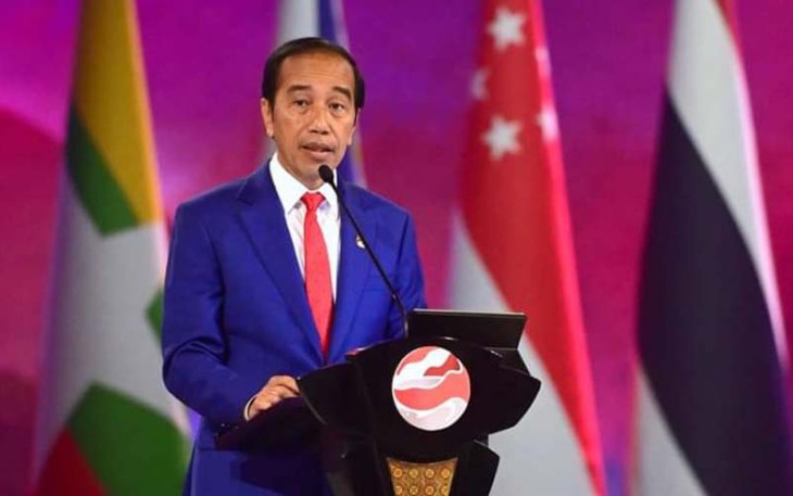 Presiden Jokowi saat Tutup KTT Ke-43 ASEAN