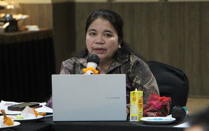 Sondang L. Gaol, S.SOS., M.ENG, selaku Analis Kebijakan Ahli Madya Selaku Koordinator (Perencanaan Dan Evaluasi Wilayah IV, Direktorat PEIPD Ditjen Bina Bangda.