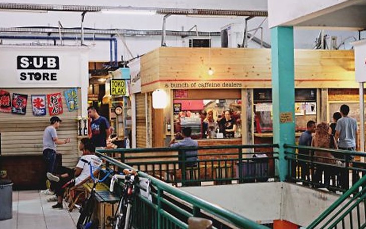 Suasana Pasar Santa, Jakarta Selatan (Sumber: Pinterest)