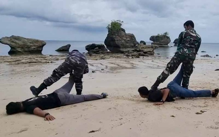 Lanudal Aru Latih Prajuritnya Seni Beladiri