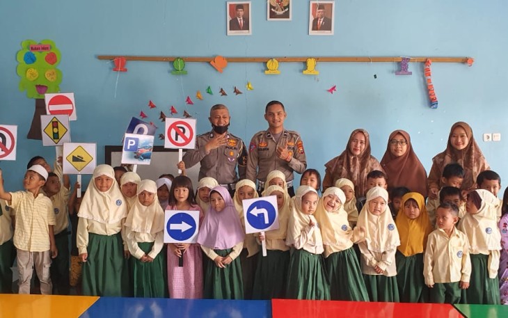 Satlantas Polres Mukomuko Sosialisasi Tertib Berlalu Lintas di Sekolah