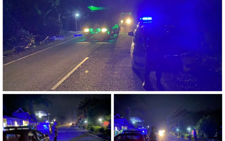 Tingkatkan Pencegahan 3C Polsek Batik Nau Patroli Malam