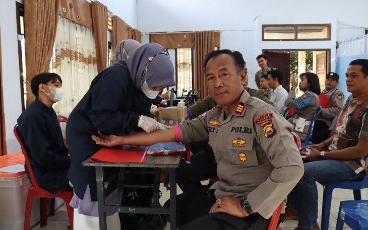 Personel Polres Lebong Ikuti Pemeriksaan Kesehatan Berkala 