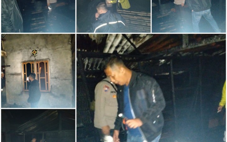 Polisi mendatangi lokasi kejadian