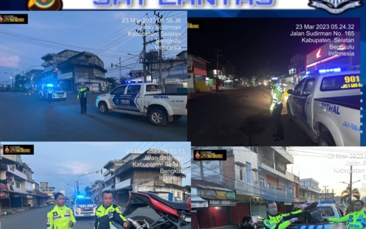  Personil Polres Bengkulu Selatan Laksanakan Patroli Cegah Balap Liar 