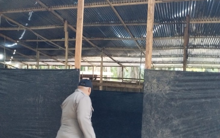Kasat Intelkam dan Kapolsek Pino Raya cek lokasi 86 Jemaah Tarekat Naqsyabandiyah yang Akan melakukan Suluk 