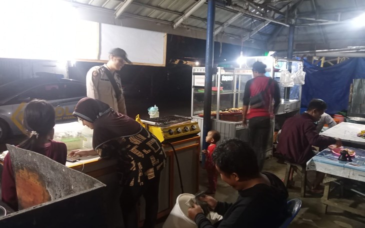 Polsek Padang Jaya Cegah Gangguan Kamtibmas
