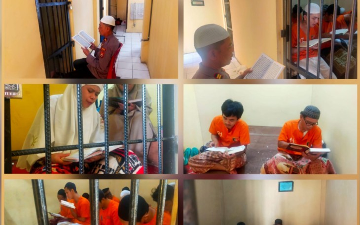 Selawatan dan One Day One Juz Al-Quran Para Tahanan Polresta Bengkulu 