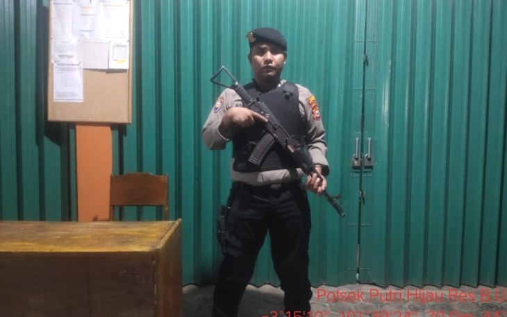 Polsek Putri Hijau Laksanakan Pengamanan Objek Vital 