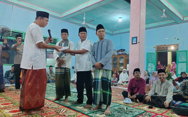Kapolsek Hadiri Giat Safari Ramadhan di Masjid At Taqwa Desa Lubuk jale