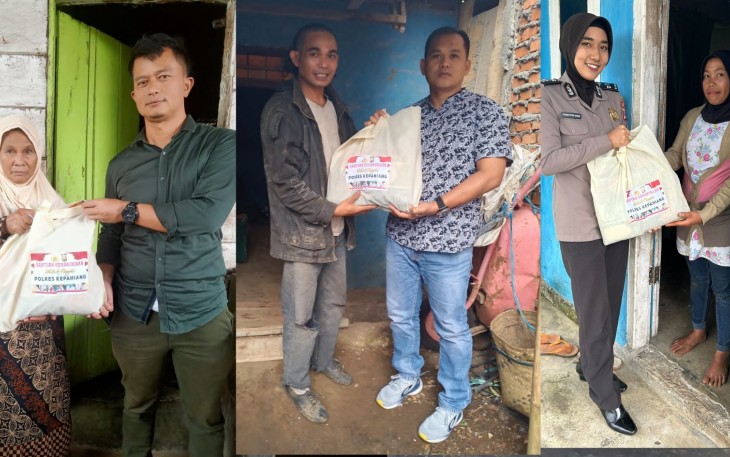 Polri Peduli, Polres Kepahiang Serahkan Bantuan Kemanusiaan Untuk Negeri