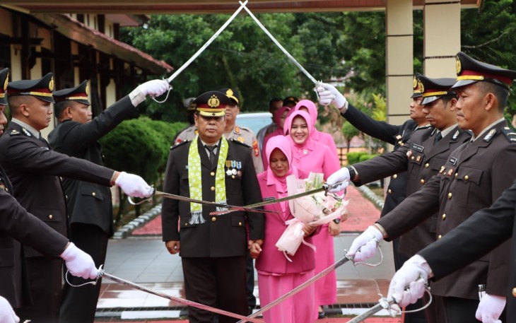 Kapolres Kepahiang Pimpin Upacara Purna Bakti Kompol Darmansyah
