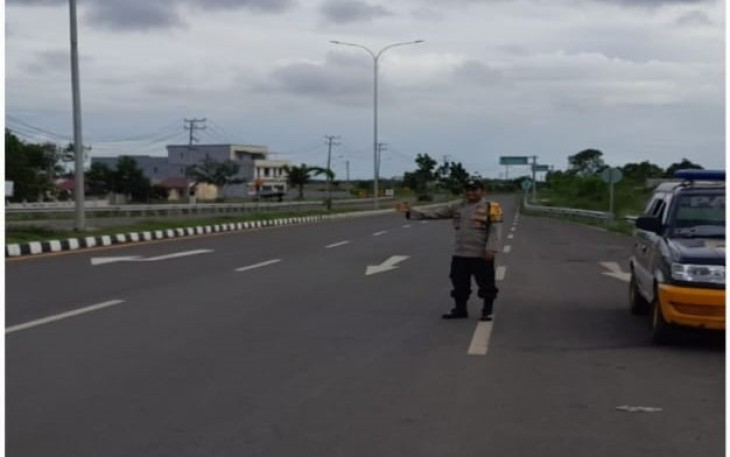 Tekan Aksi Balap Liar di Jalan Raya Pintu Tol Betungan, Patroli Polsek Selebar Gelar Patroli Sore