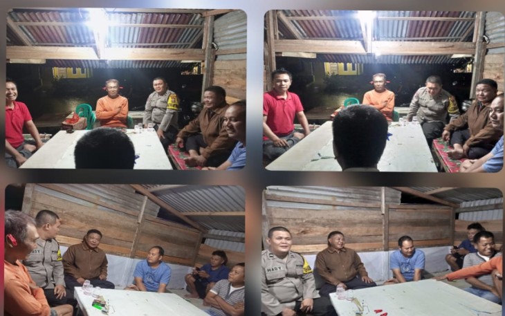 Sambang Warga, Polsek Muara Bangkahulu Berikan  Imbauan Kamtibmas Antisipasi 3C