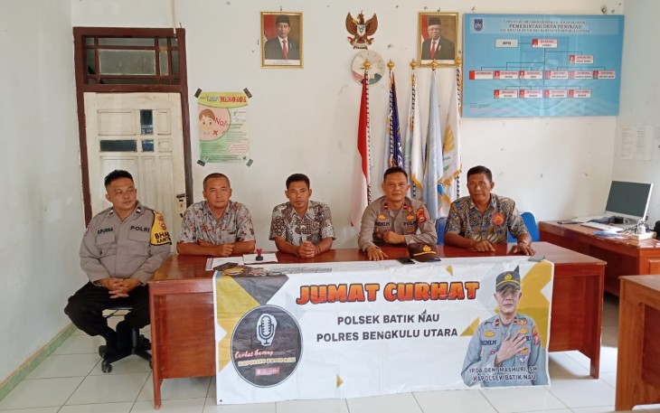 Dekatkan Diri dengan Masyarakat, Kapolsek Batik Nau Laksanakan Giat Jumat Curhat