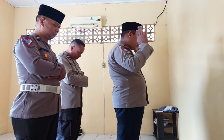 Polsek Gading Cempaka Gelar Salat Ghaib Untuk Istri Wakapolri 