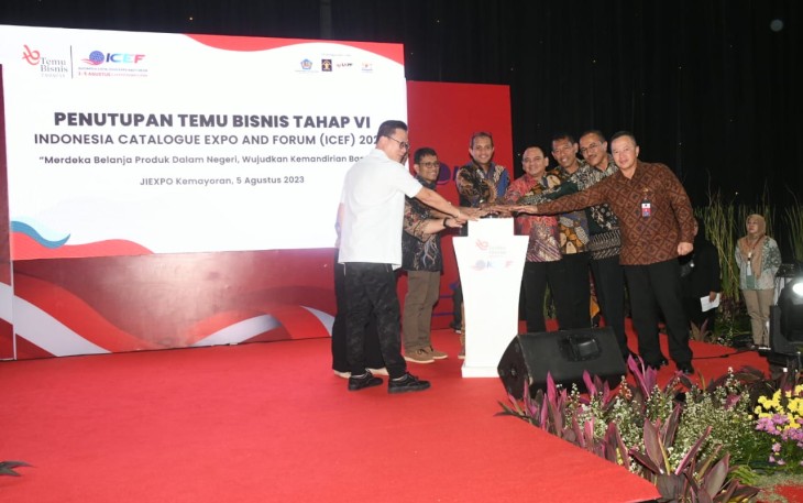 Temu Bisnis Tahap VI di Jakarta International (JI) Expo, Jakarta, Sabtu (05/08/2023).