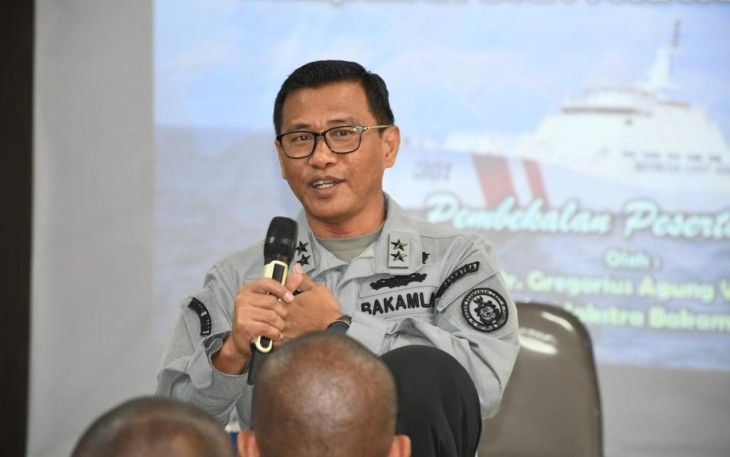 Deputi Kebijakan dan Strategi Bakamla RI Laksda Bakamla Dr. Gregorius Agung W.D., M.Tr(Han).