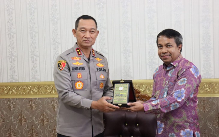 Kapolda Bengkulu saat Terima Kunker Jajaran Bank Mandiri