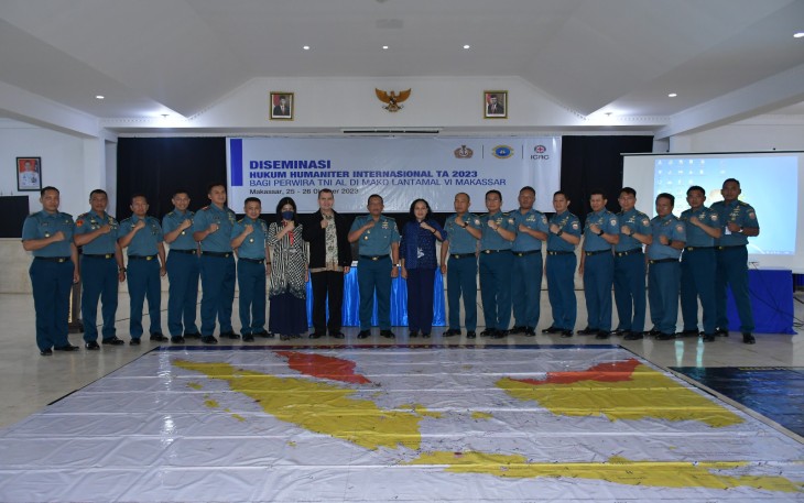 Lantamal VI Makassar Bekali Prajurit Pengetahuan HHI dan HAM 