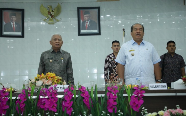 Bupati Asahan Bahas Beberapa Hal, Saat Buka Rakorpem Bulan Februari 2023