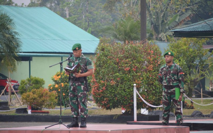 Kodim 1710/Mimika Gelar Upacara Peringatan Hari Sumpah Pemuda Ke-95