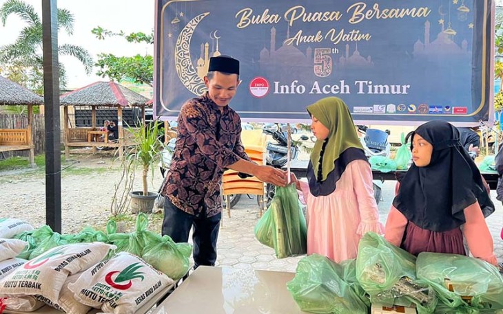 Info Aceh Timur Bukber dan Santuni Anak Yatim