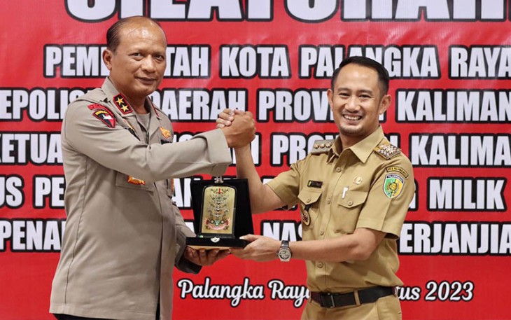 Polda Kalteng Terima Hibah Tanah 1 Hektar dari Pemkot Palangka Raya