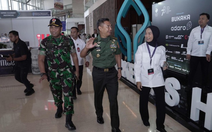 Kasum TNI bersama Pejabat Tinggi Negara saat Hadiri Rakernas HIPMI
