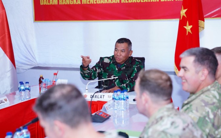 Wakil Komandan Divisi Infanteri US Bertemu saat Pimpinan Latihan Super Garuda Shield