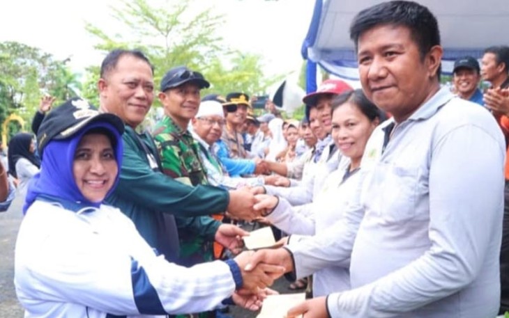 Walikota Rahma, di sela acara penyambutan Adipura di lapangan Pamedan A Yani, Kamis (02/03/2023).