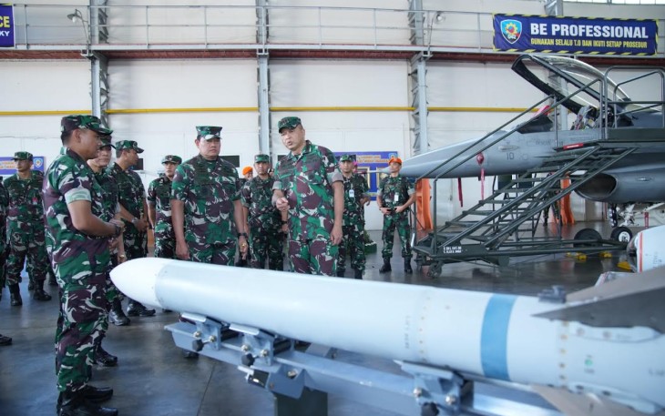 Panglima TNI saat Kunjungi Lanud Iswahjudi, Sabtu (11/3/2023).