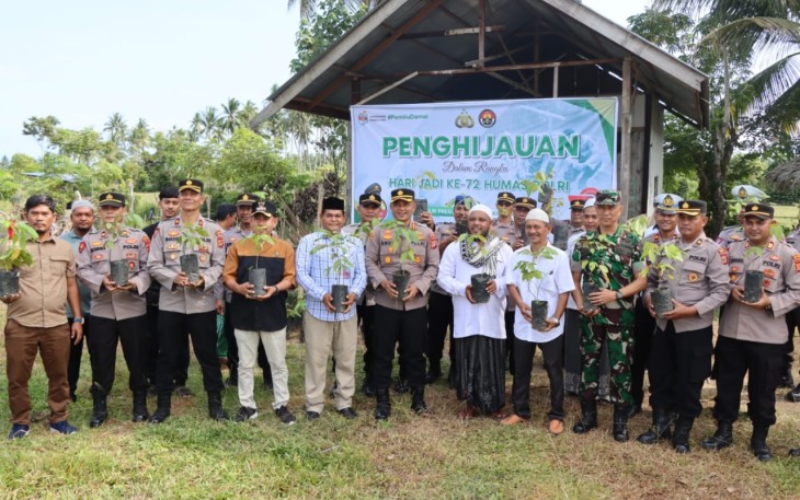 Polres Aceh Timur Gelar Penanaman Pohon