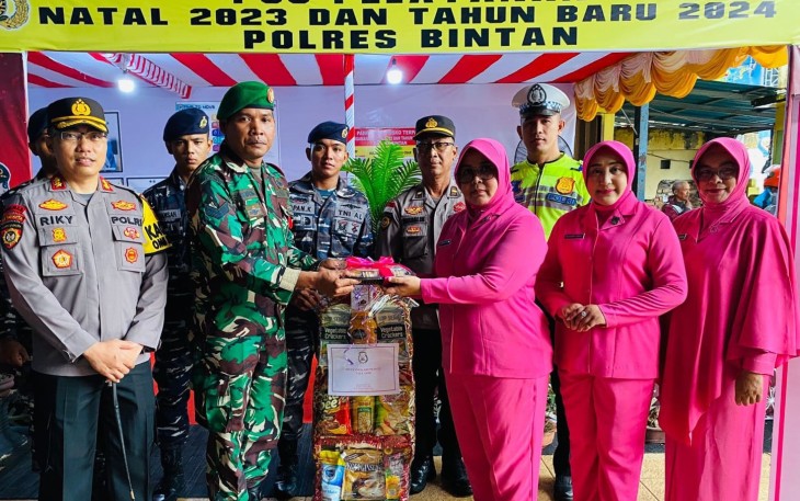 Bhayangkari Cabang Bintan Dukung Tugas Suami Dalam Pelaksanaan Operasi Lilin Seligi 2023