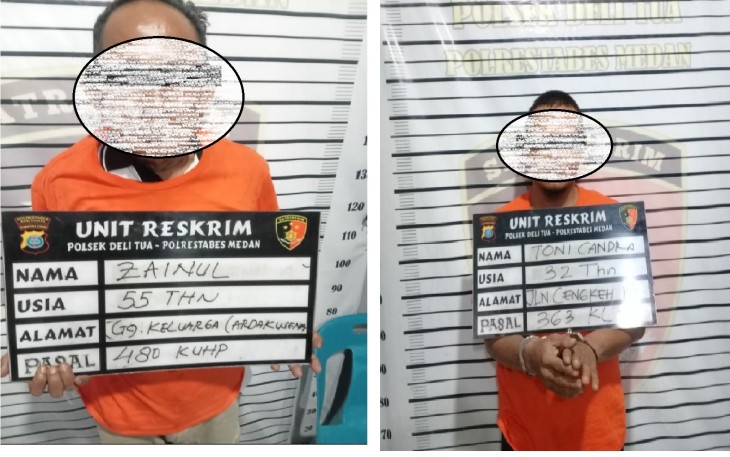 Polsek Delitua Amankan Pencuri yang Nyaris Tewas Diamuk Massa