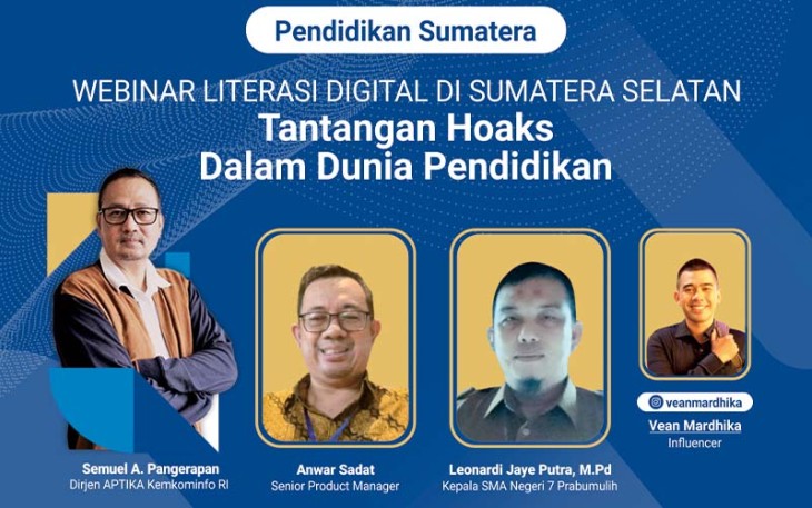 Webinar Literasi Digital di SMAN 7 Prabumulih 