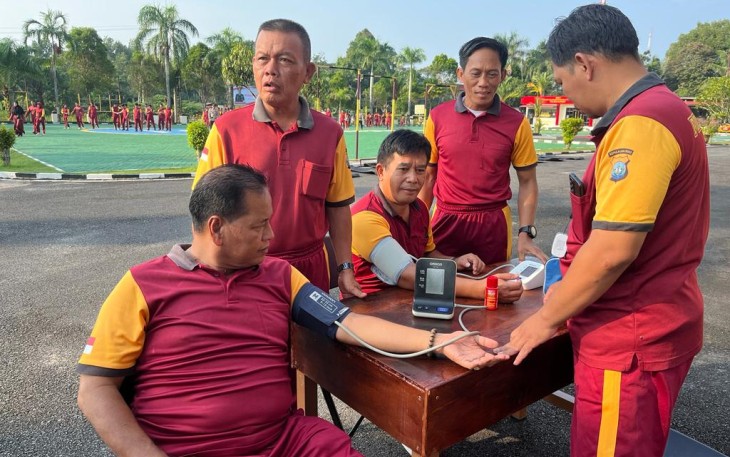 Polres Natuna Laksanakan Tes Jasmani Berkala