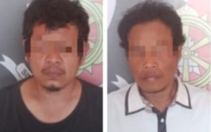 Tersangka saat diamankan